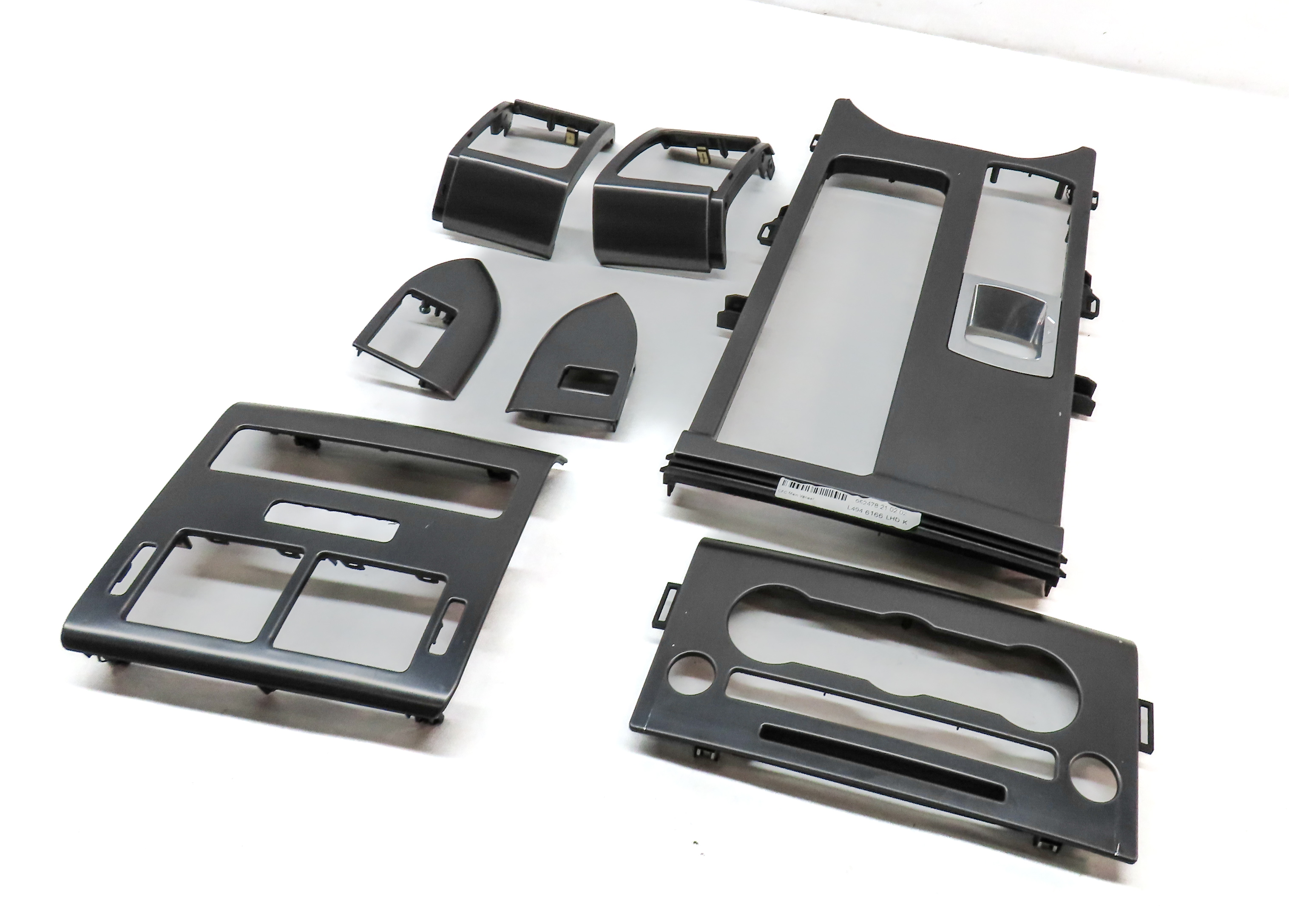 2015 LAND RANGE ROVER SPORT (L494) INTERIOR DASH CONSOLE DOOR TRIM SET/7(BLACK) — exact item pictured